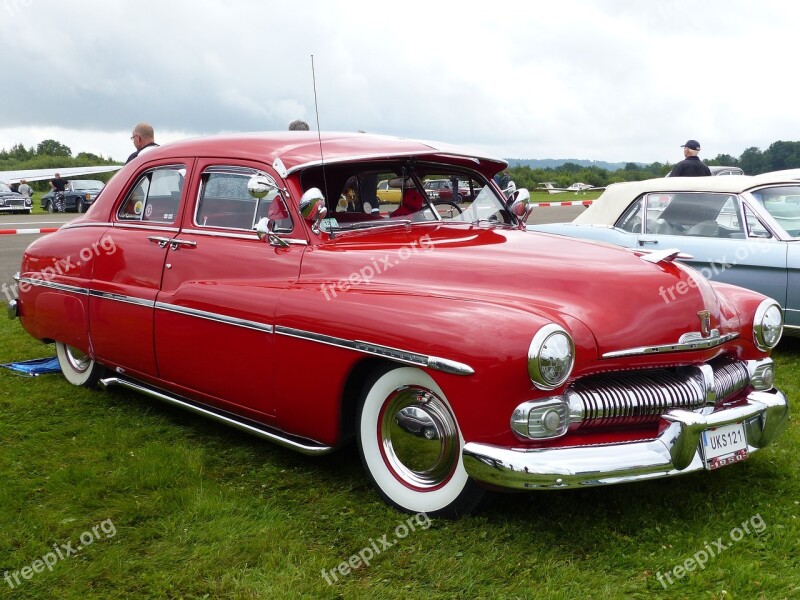 Car Show Car Red Grass Sky