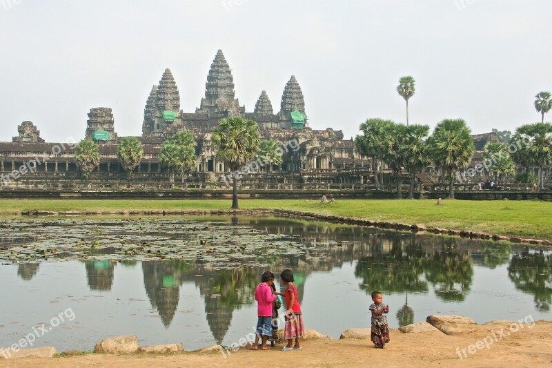 Cambodia Asia Temple Complex Historically Khmer