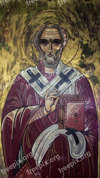 Ayios Nikolaos Icon Paint Church Orthodox