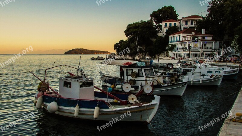 Greece Skiathos Chora Sunset Afternoon