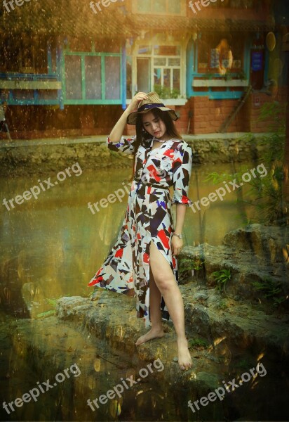 Chengdu China Qionglai Fellow Colorful Town Flat Retouching Color Mixing