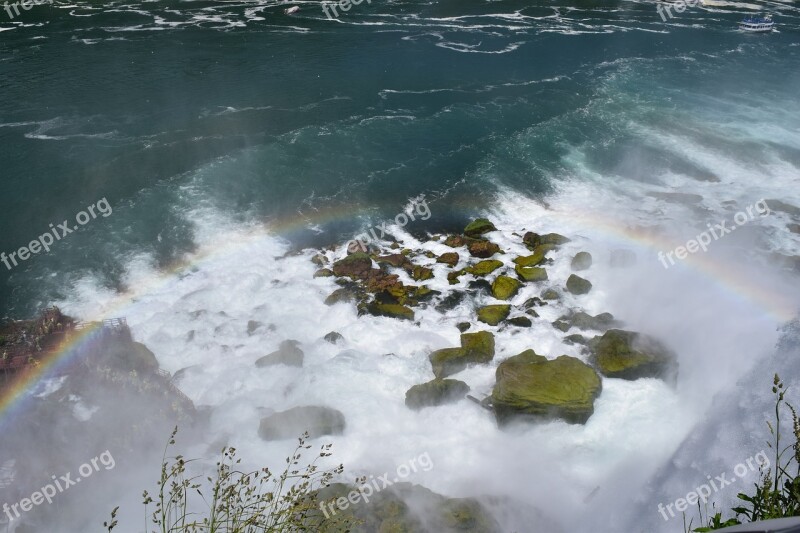 Rainbow American Falls Niagara Falls State Park Waterfall 7 Wonders