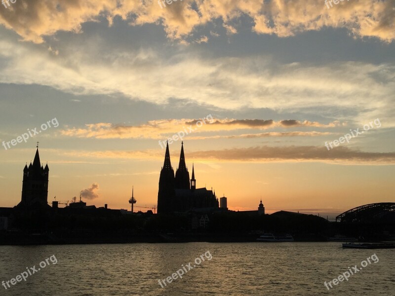 Cologne Summer Dom Sunset Romance