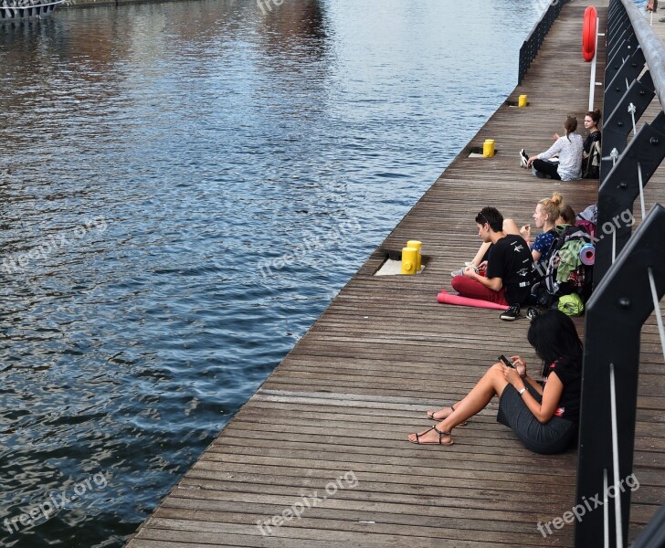 Gdańsk Long Seashore Tourists Free Photos