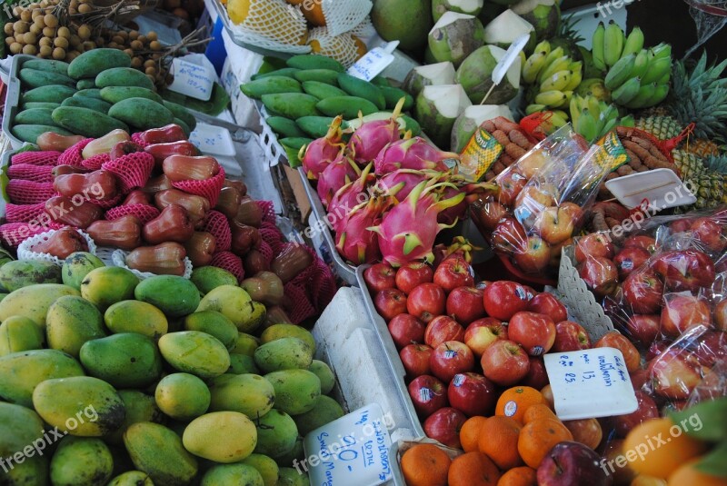 Market Fruits Fruit Thailand Citrus Fruits