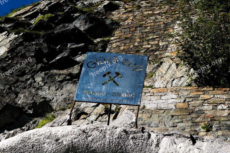 Signs Old Mine Mine Mountains Austria