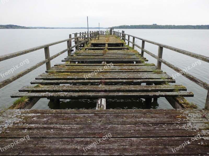 Web Away Chiemsee Wooden Boards Bridge