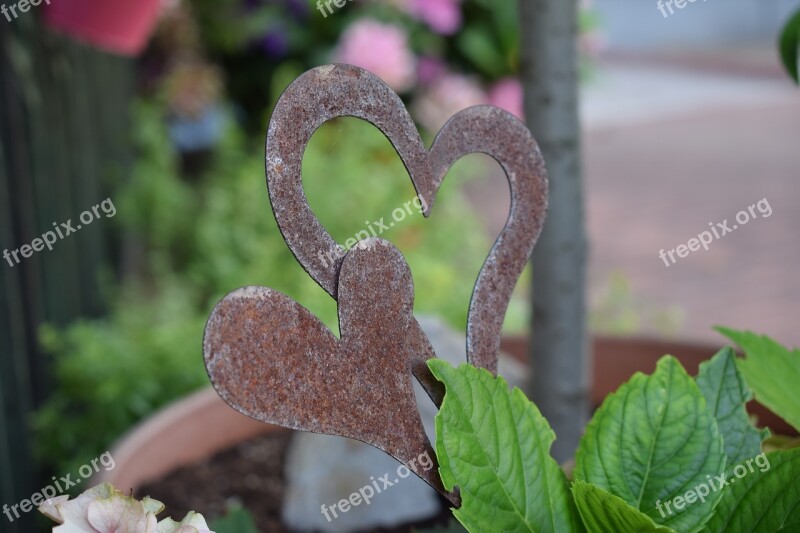 Heart Metal Garden Garden Decoration Heart Shaped