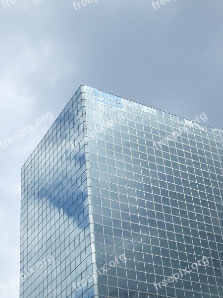 Building Reflection Architecture City Skyscraper