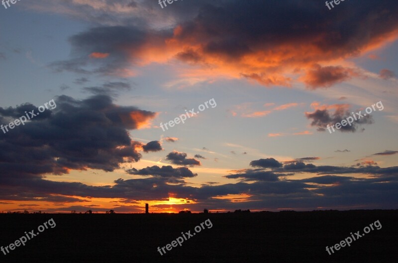 Clouds Sky Horizon Sunset Sunrise