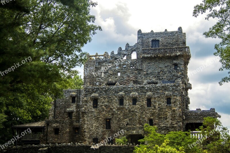 Castle Gillette Castle Connecticut Woods Outside