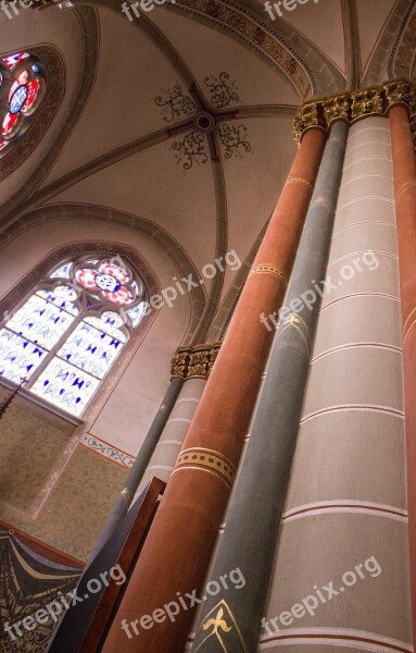 Architecture Church Pillar Vault Building