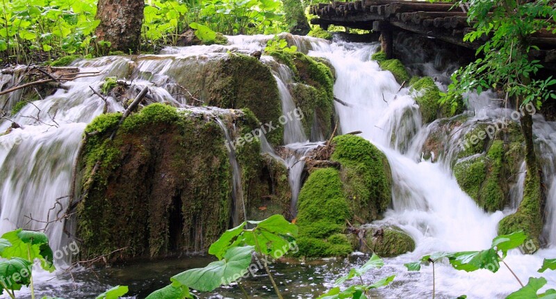 Waterfall Nature Natu Stream Water