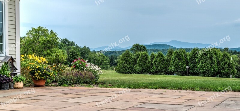 Vermont Mountains Nature Flowers Landscape