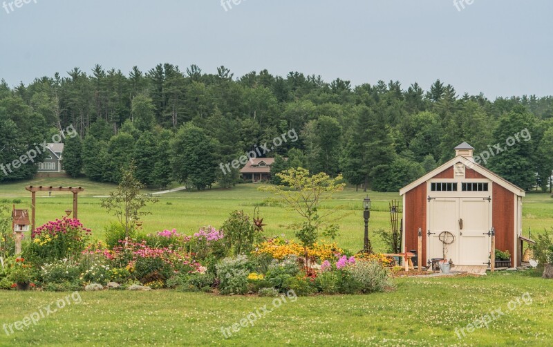 Vermont Garden Shed Nature Flowers