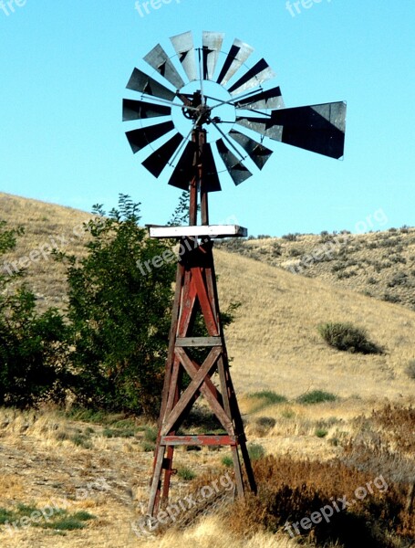 Renewable Energy Windmill Ranching Washington Wind