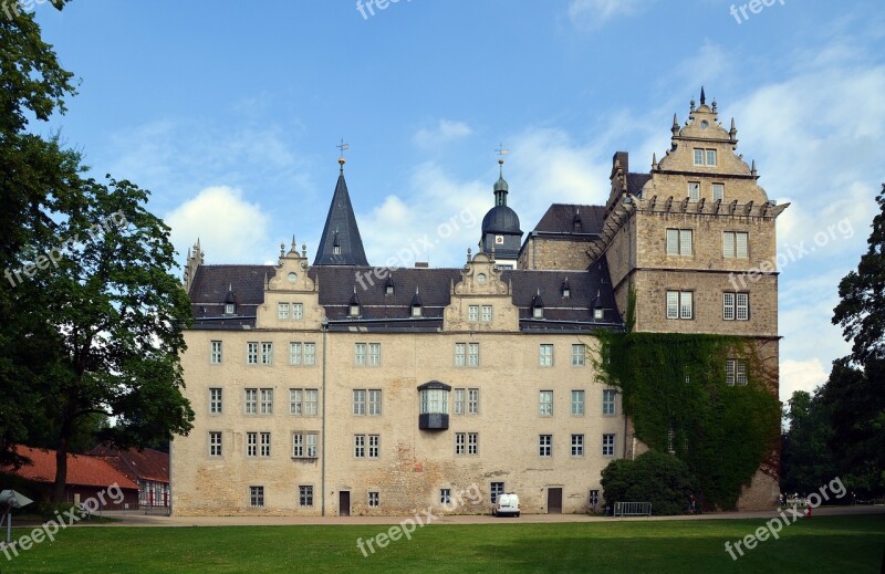 Castle Wolfsburg Lower Saxony Facade Historically