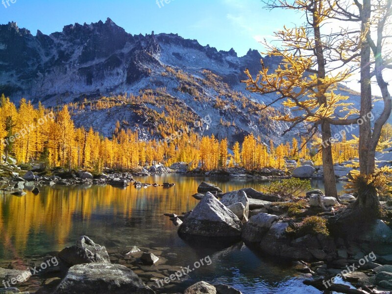 Mountain Lake Outdoors Scenery Landscape