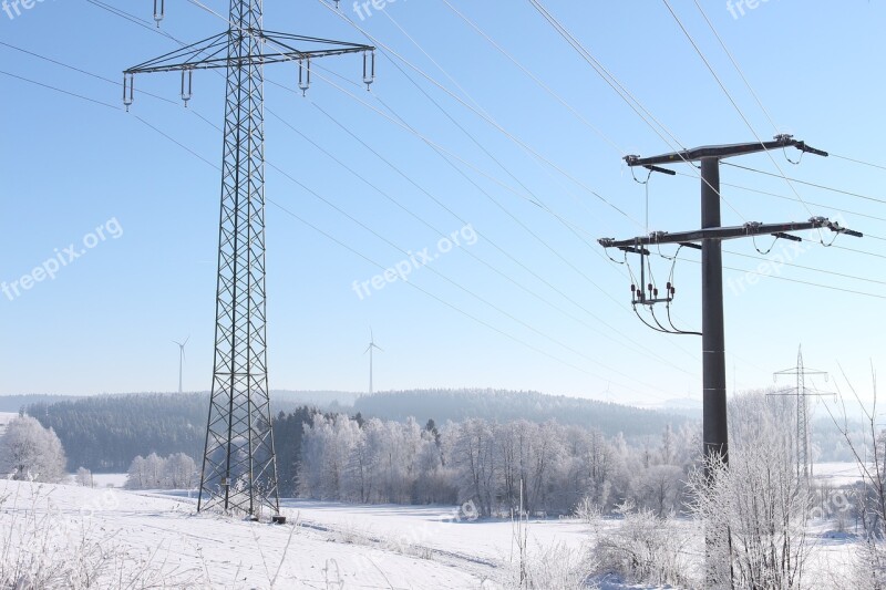 Snow Winter Wintry Symbol Picture Winter Forest