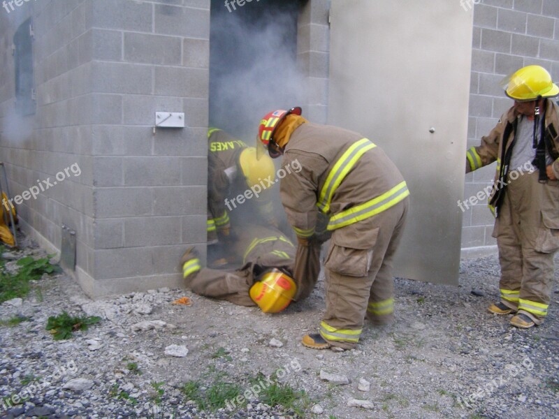 Fire Firefighter Training Smokehouse Training Training Fireman