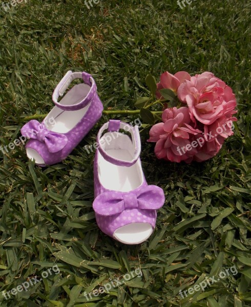 Shoes Baby Shoes Baby Girl Purple Shoes Bow Shoes