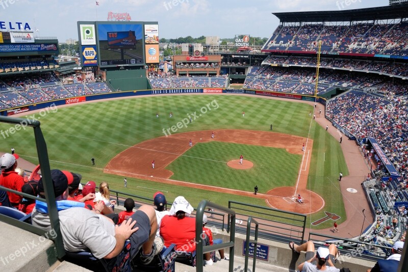 Baseball Stadium Fans People Outdoors