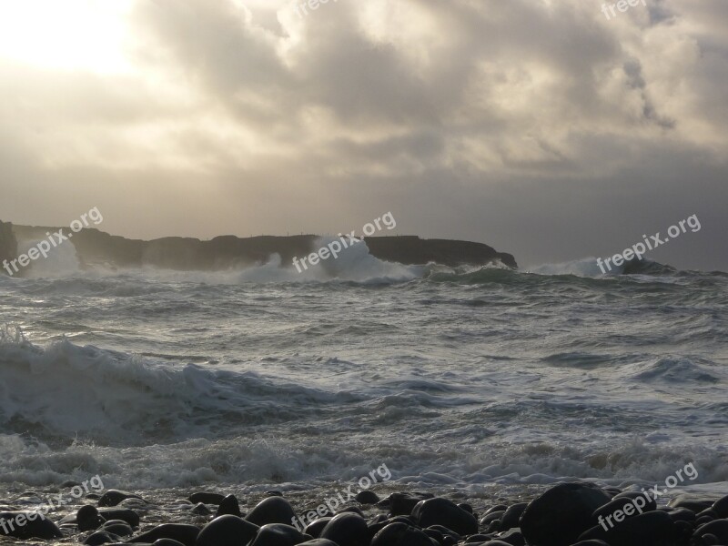 Rough Waves Spanish Point Ireland