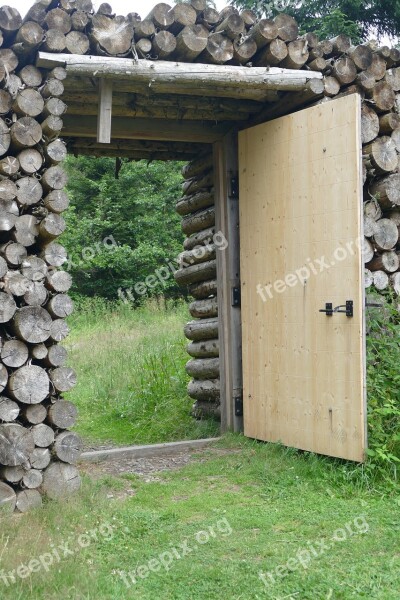 Wooden Gate Door By Looking Myths Path Braunlage