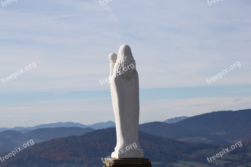 Madonna Kulm Mountain Statue Free Photos