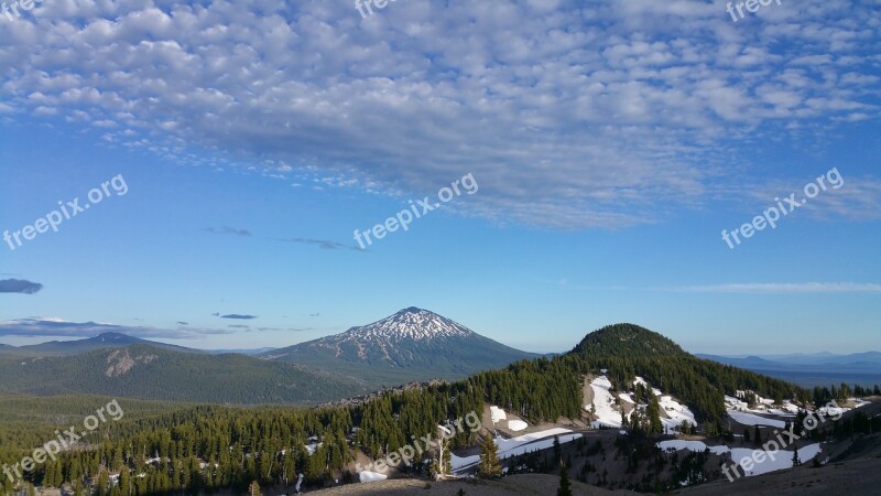 Mountain Oregon Three Sisters Free Photos