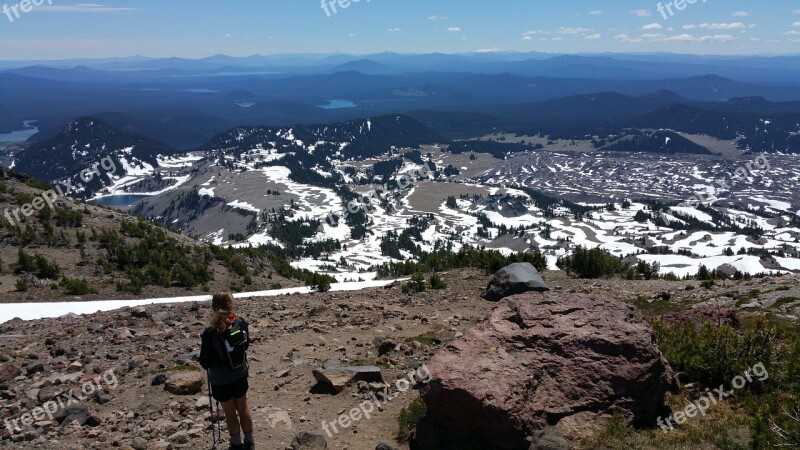 Mountain Oregon Three Sisters Free Photos