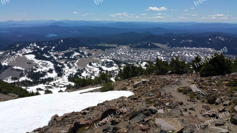 Mountain Oregon Three Sisters Free Photos