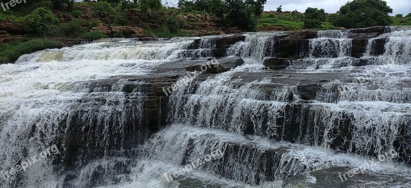 Cascades Falls Godachinamalki Falls Water Fall Markandeya