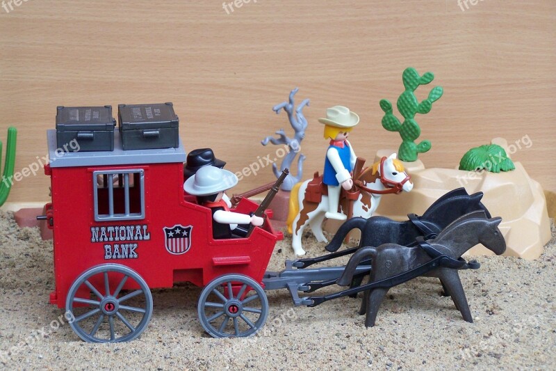 Playmobil Western Usa America Stagecoach