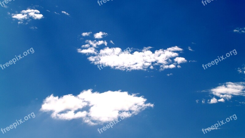 Clouds Sky Blue Weather Background