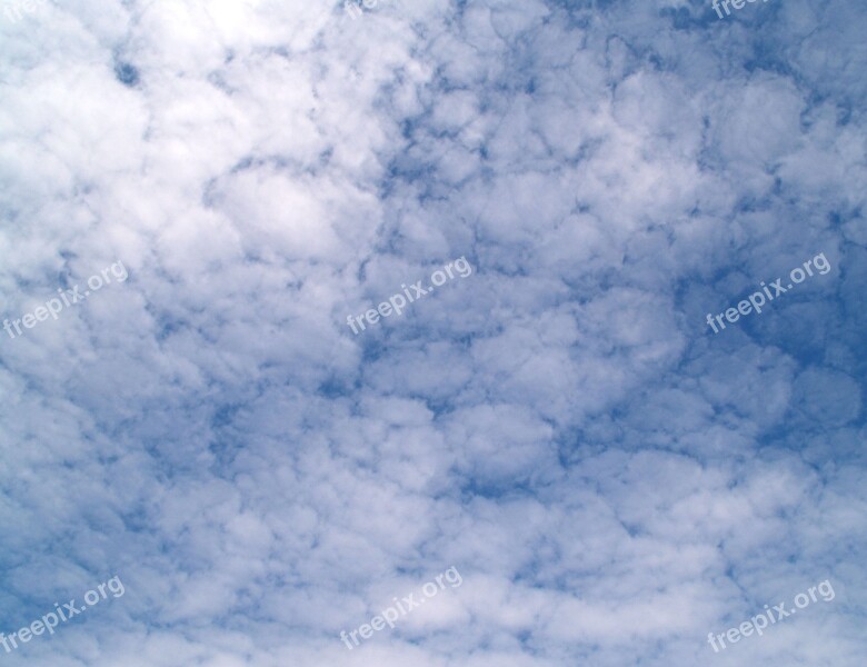 Clouds Sky Blue Weather Background