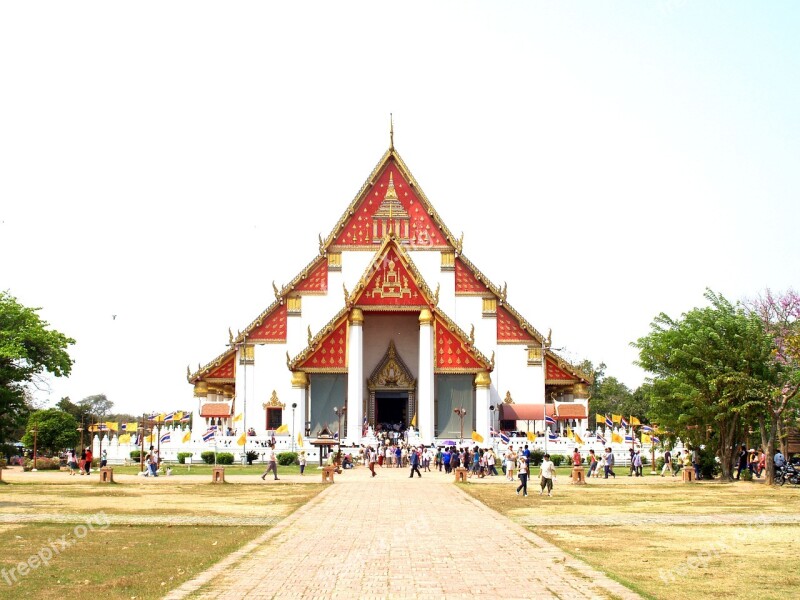 Ayutthaya Thailand Ethnicity Sculpture Oriental