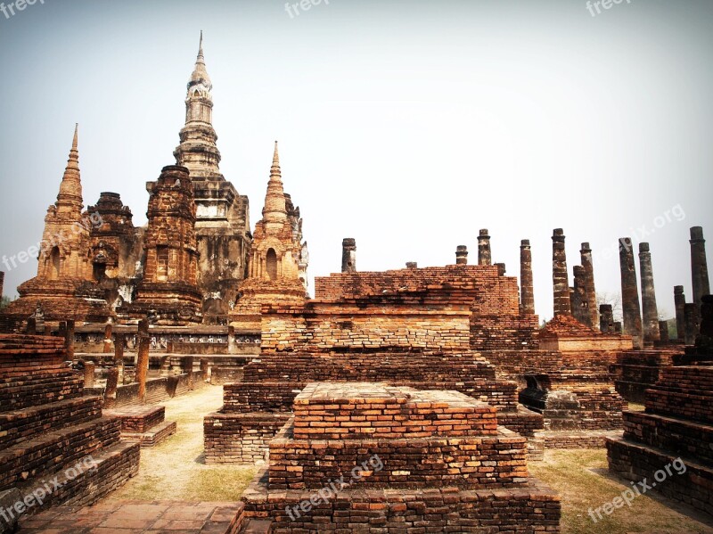 Ancient Architecture Art Asia Ayutthaya