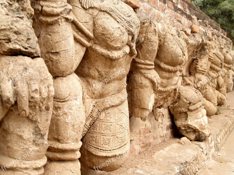 Ayutthaya Thailand Ethnicity Sculpture Oriental