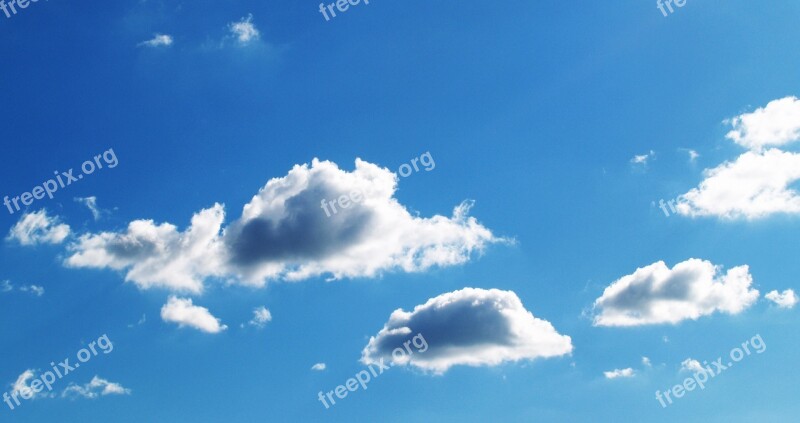 Sky Cloud Blue Background White