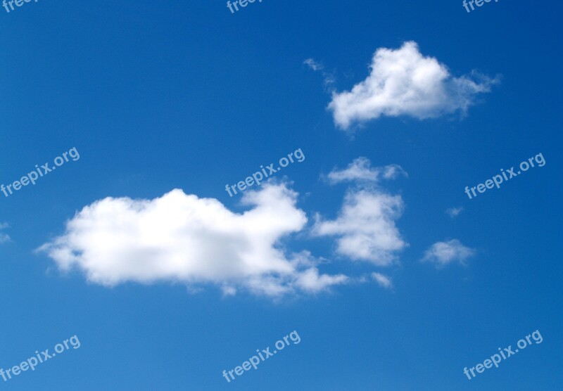 Clouds Sky Blue Weather Background