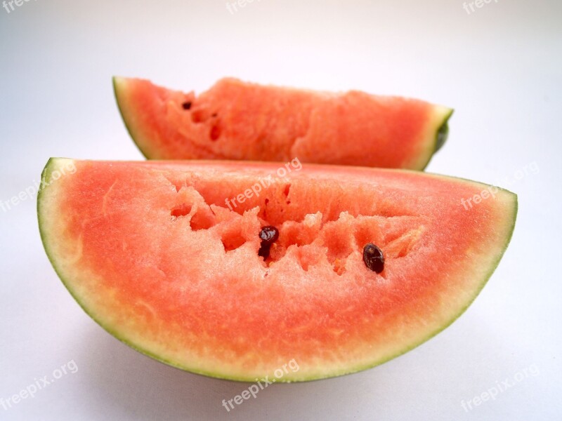 Watermelon Slice Isolated Seeded Delicious