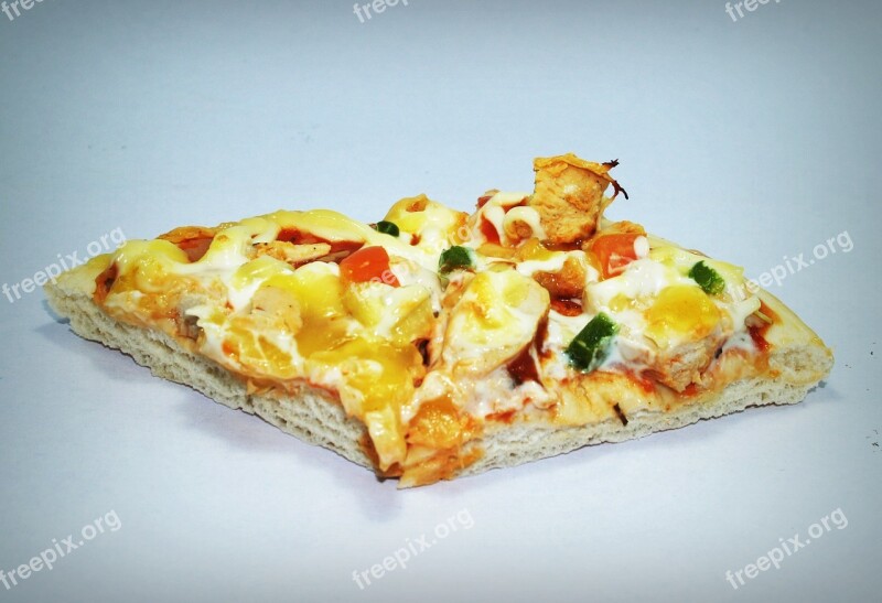 Pizza Slice Pepperoni White Background