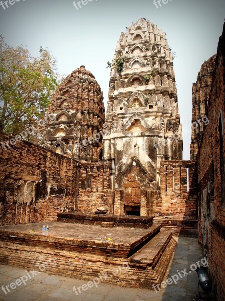 Ancient Architecture Art Asia Ayutthaya