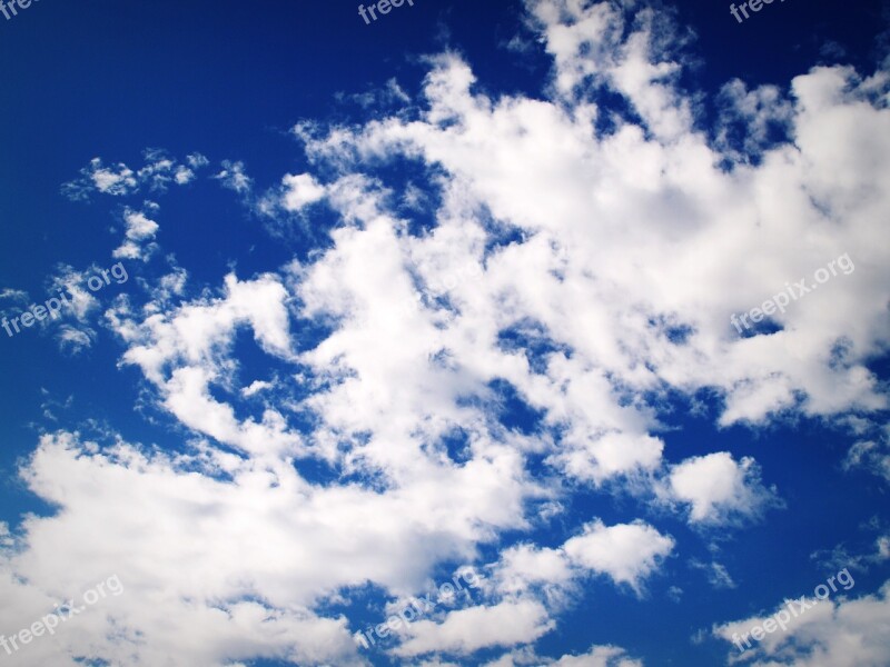 Sky Cloud Blue Background White