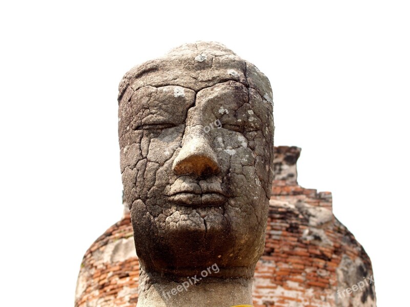 Ayutthaya Thailand Ethnicity Sculpture Oriental