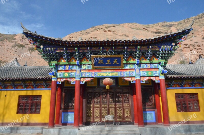 Temple Zhangye Tibetan Culture Free Photos