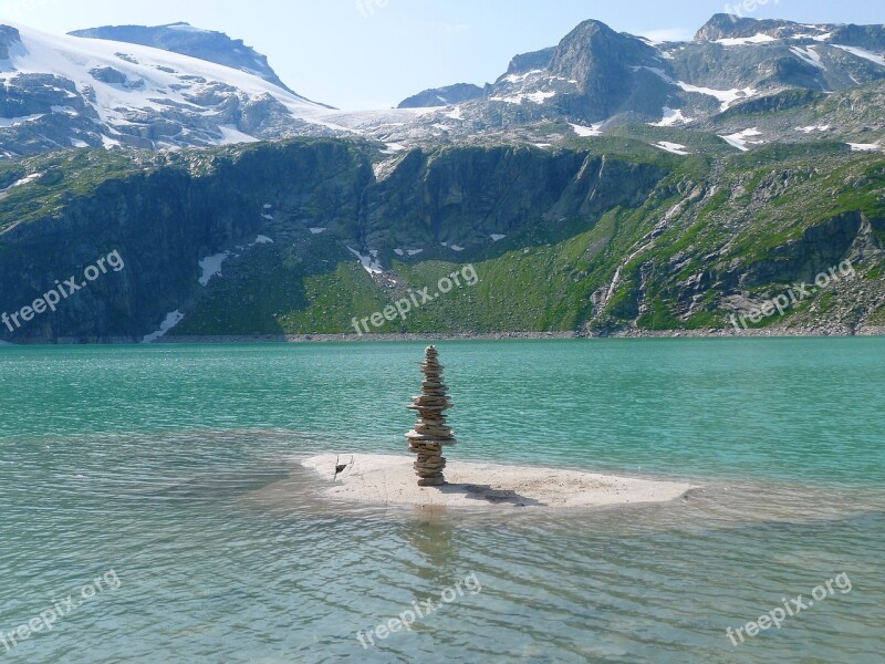 Bergsee Weißsee Salzburg-austria Alpine Landscape Free Photos