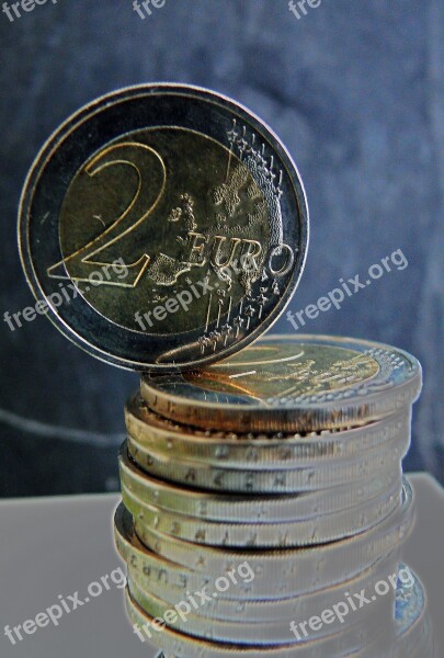 Euro Euro Coins Money Currency Coins