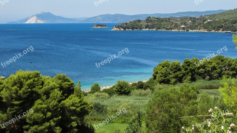 Greece Skiathos Vromolimnos Landscape Beach